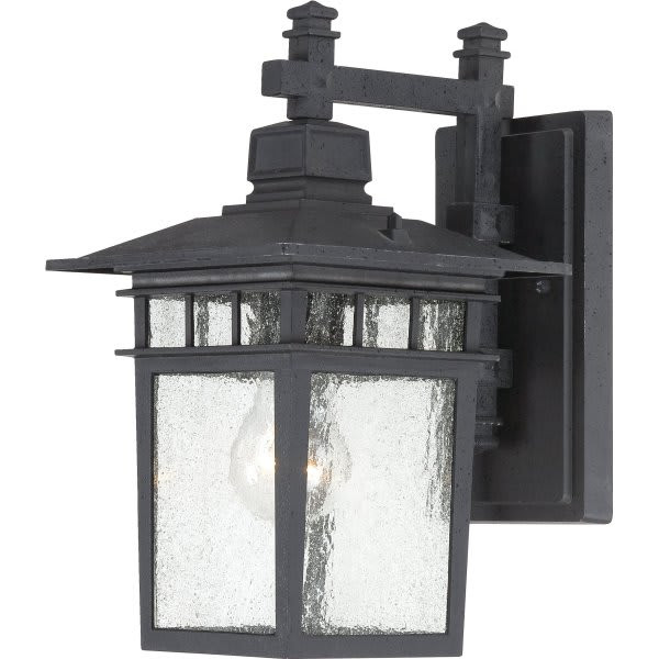 Satco Nuvo Cove Neck 7 X 11.75 In. 1-Light Outdoor Lantern (Textured Black)