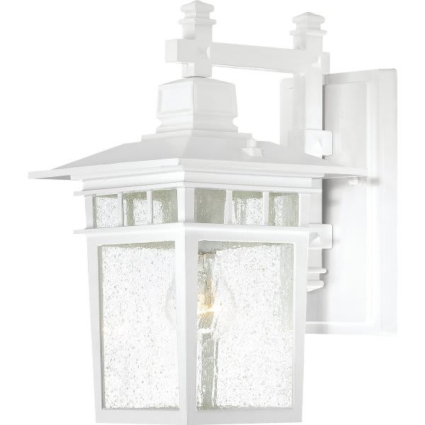 Satco Nuvo Cove Neck 9 X 14 In. 1-Light Outdoor Lantern (White)