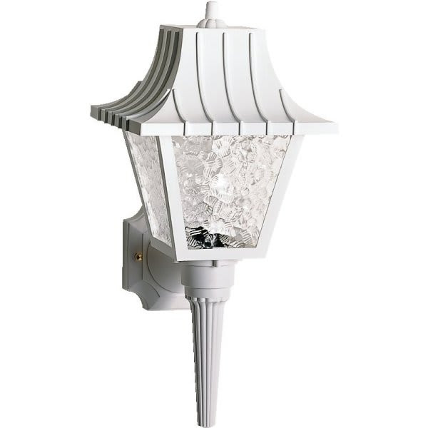Satco Nuvo Brentwood 8 X 17.5 In. 1-Light Outdoor Lantern (White)