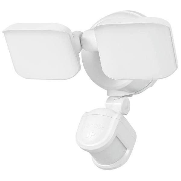 Globe Electric Battery Motion Led Security Twin Head White 600lm 4k 180d 50ft