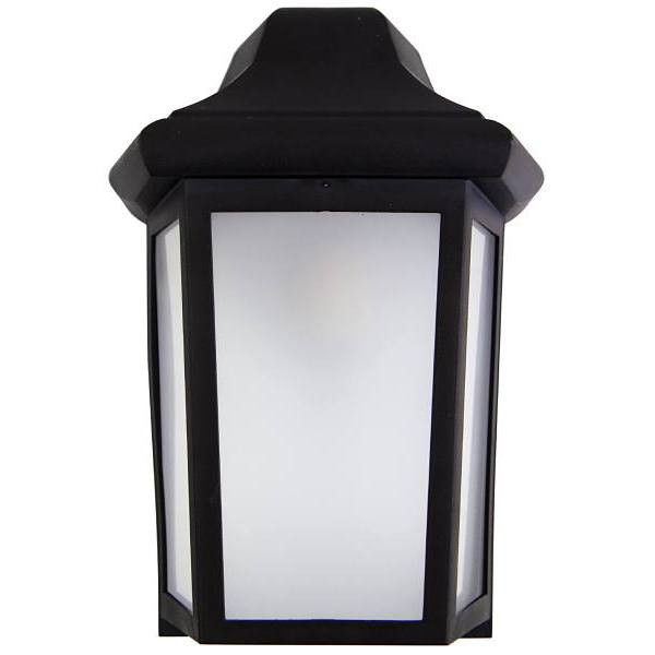 Liteco Martin Wall Fixture With Photocell And Motion Sensor, Black