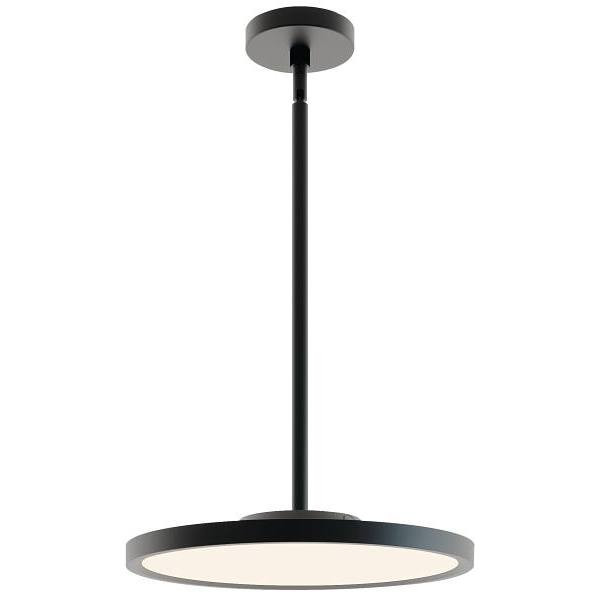 AFX Edge Round Large 16 In. LED Pendant Fixture Black 120v, 30/40/50k