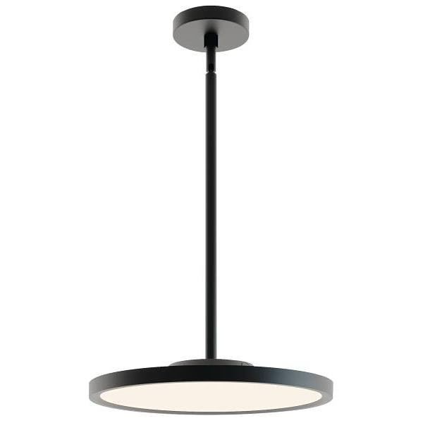 AFX Edge Round Large 16 In. LED Pendant Fixture Black 120-277v, 30/40/50k