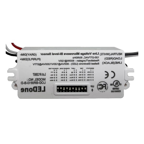 Ledone Single Pole Wire-In Internal Occupancy Sensor With 0-10v Dimming