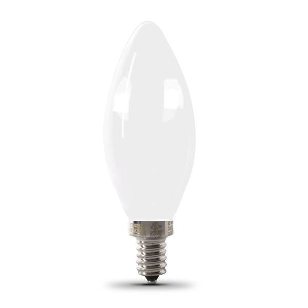 FEIT Electric B10 5.5w 5000k E12 Basewhite Frost Filament LED Bulb (12-Pack)