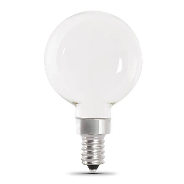 FEIT Electric G16-1/2 3.8w 5000k E12 White Frost Filament LED Bulb (12-Pack)