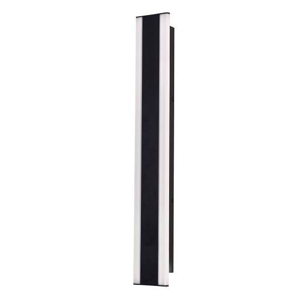 Afx Rhea 36" LED Outdoor Sconce With Battery Back-Up, Adjustable Cct, Black