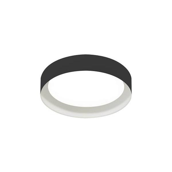 Afx Reveal 16" LED Flush Mount 120v, 3000k, Black/White