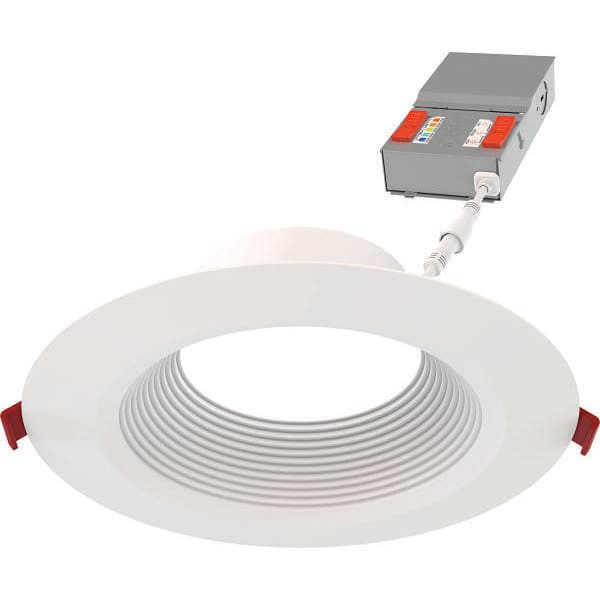 Juno Wafer 6" LED Regressed Baffle Downlight, Switchable Cct, Matte White Wf6 Dreg B Alo20 Sww5 90cri MW M6