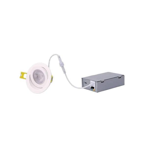 Halco Proled Select Direct Fit Gimbal 4" Downlight, 12w, Selectable Cct, White