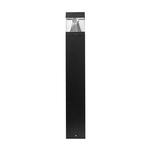 Liteco Outdoor LED Bollard, Tunable Color Temp And Lumen Output, Black