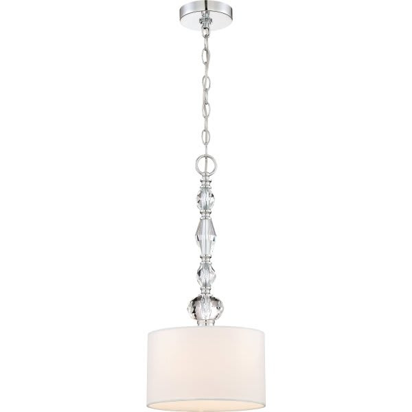 Designers Fountain Evi 10 In. 1-Light Pendant Fixture (Chrome)