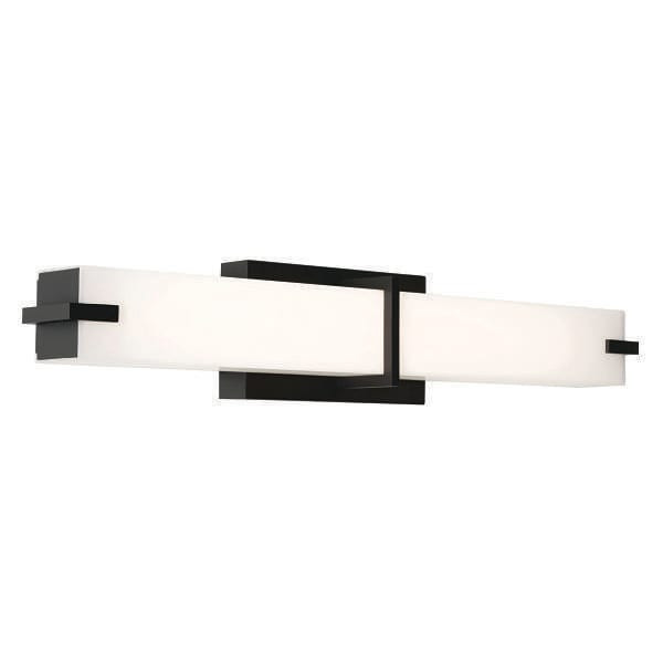 Afx Miller 24" LED Vanity Fixture, 1700 Lumens, 3 Cct, 120v, 17 Watts, Black