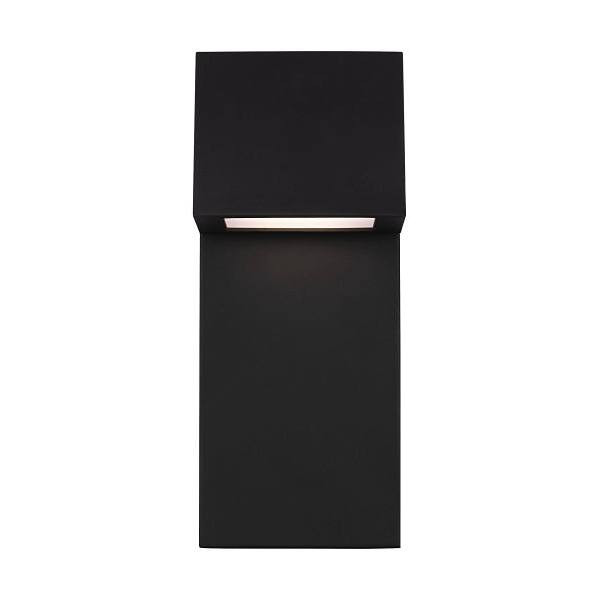 Generation Lighting Rocha 1-Light Black LED Wall Lantern Sconce, Small