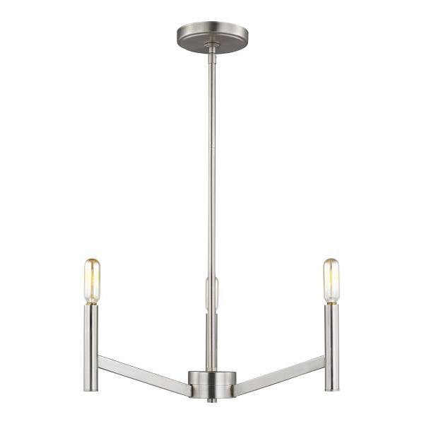 Generation Lighting Vector 3-Light Brushed Nickel Hanging Chandelier