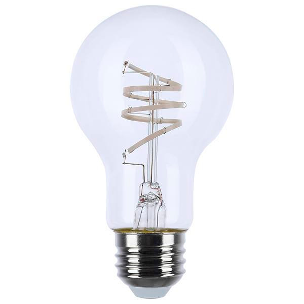 SATCO Vintage 6 Watt A19 Led, Flex Gray Coil Filament, E26, 2700k, Case Of 6