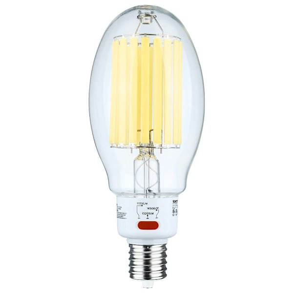 SATCO LED Ed28 HID Replacement, Ex39 Base, 5000k, 60/68/85 Watts, Clear