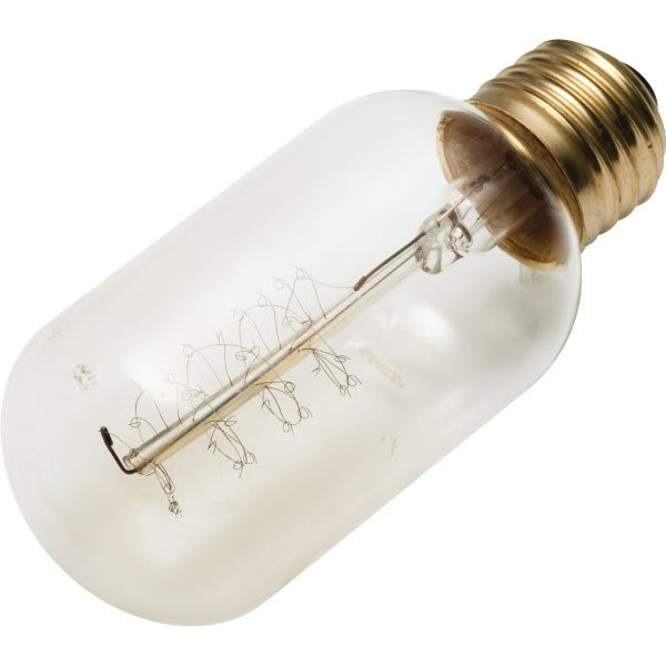 Satco Vintage T-14 Bulb, 40 Watt, Spiral, 120 Volt, Package Of 10