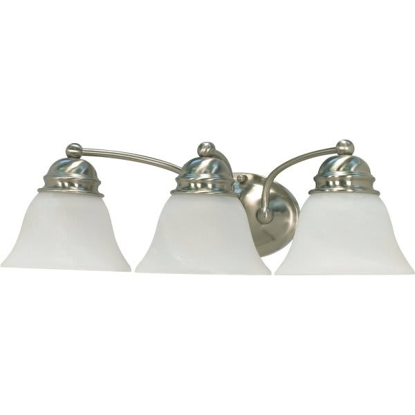 Satco Brentwood 21 In. 3-Light Incandescent Bath Vanity Fixture