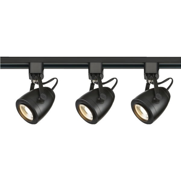 Satco Nuvo Black 12w Led 36 Degree Pinch Back Track Lighting Kit