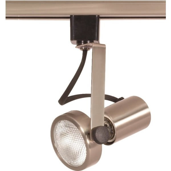 Satco Nuvo Brushed Nickel One-Light Par20 Gimbal Ring Track Head