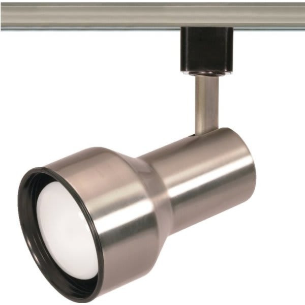 Satco Nuvo Brushed Nickel One-Light R20 Step Cylinder Track Head