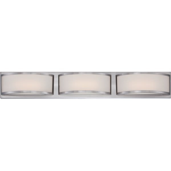 Satco Mercer 28 In. 3-Light Led Wall Sconce (Brushed Nickel)