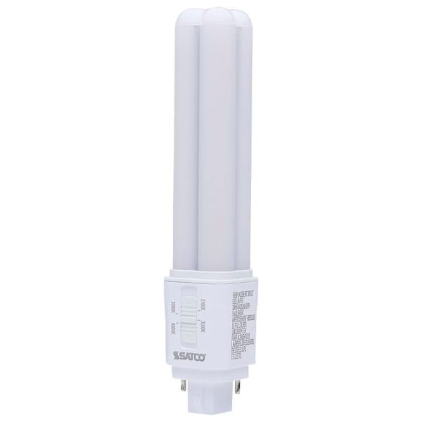 SATCO LED Pl, G24D Base, Type B, 4 CCT Selectable, 120-277 Volt, 9 Watt
