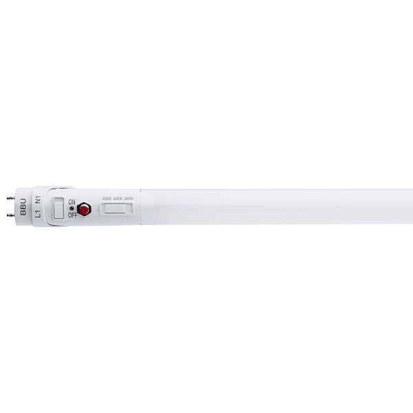 SATCO 48" T8 Led, G13, Ballast Bypass With Battery Backup, 3 Cct, 17w Case Of 20