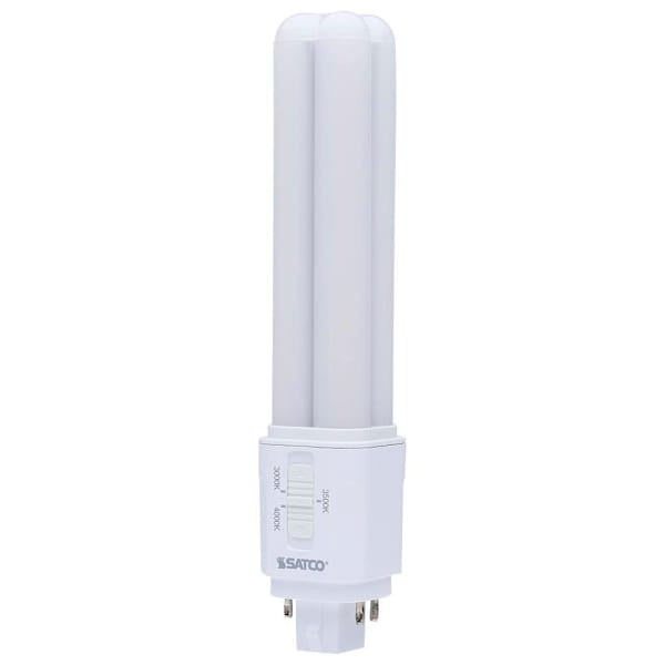 SATCO LED Pl, G24Q Base, Type A, 3 CCT Selectable, 9.5 Watt