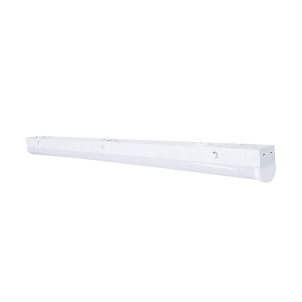 SATCO 4' LED Linear Strip Light, 30/40/50 Watt, 3 CCT Selectable, White Finish