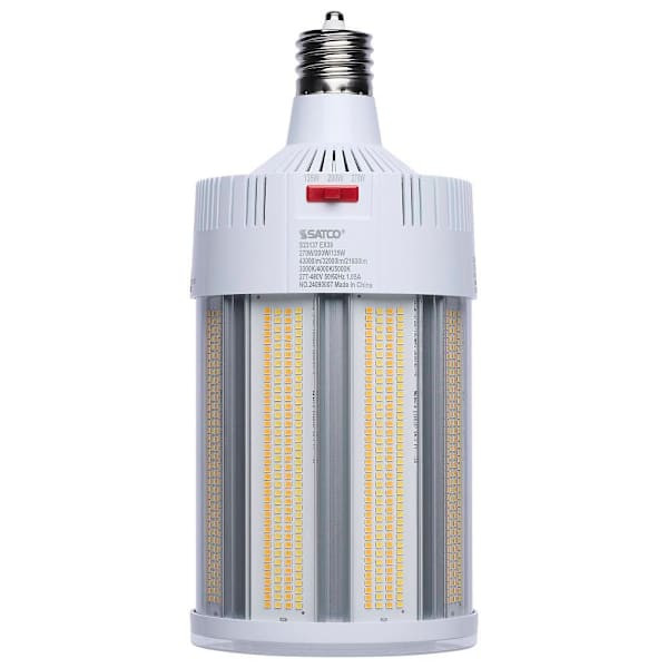 SATCO LED Corncob Bulb, Ex39 Base, 3 CCT Selectable, 277-480v, 135/200/270 Watt