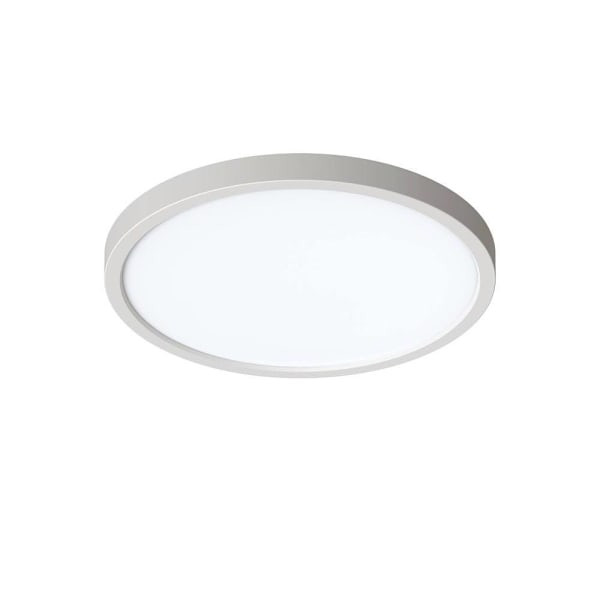 Seasons Edge 6-Inch Round 12w Dimmable Integrated LED Flush Mount Light With 5 CCT Selectable In Brushed Nickel