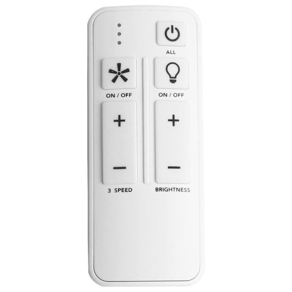 Seasons Universal 3-Speed Dimmable Ac Ceiling Fan Remote Control In White