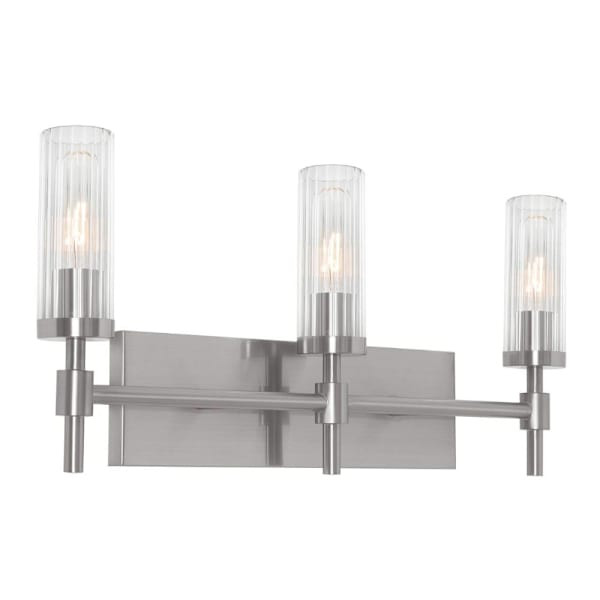Afx Huntington 24" Three-Light Medium Base Vanity, Satin Nickel