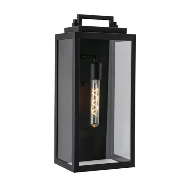 Afx Kansas 19" One-Light Medium Base Outdoor Wall Sconce, Black
