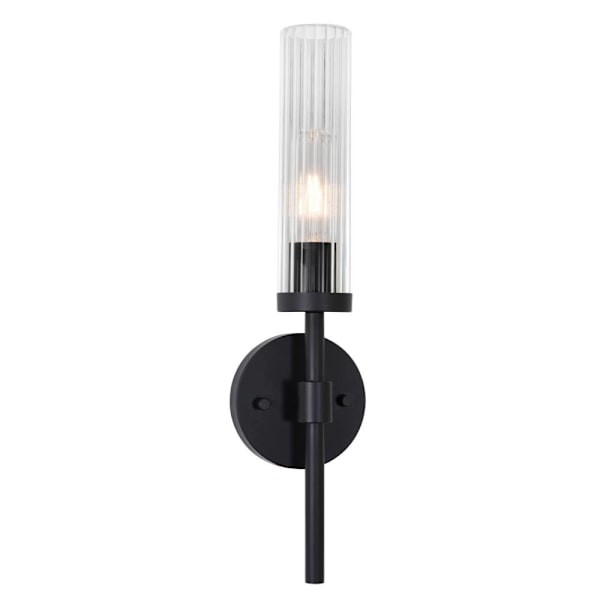 Afx Huntington 18" One-Light Medium Base Indoor Wall Sconce, Black