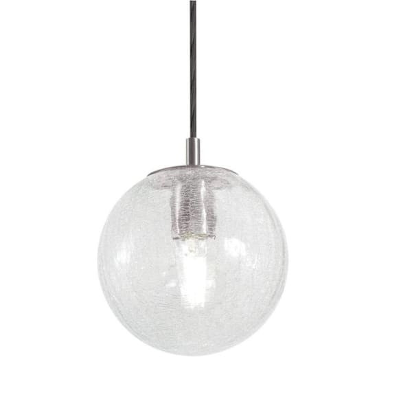 Afx Palla 7" One-Light Medium Base Pendant, Satin Nickel