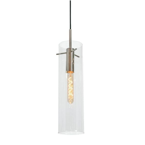 Afx Vista 5" One-Light Medium Base Pendant, Satin Nickel