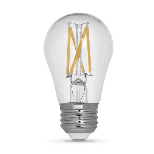 FEIT Electric A15 8 Watt Filament LED Bulb, E26, 5000k, Clear, Package Of 12