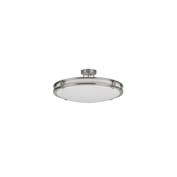 AFX 12" LED Semi-Flush Ceiling Mount Fixture, 27/30/35/40/50k, Satin Nickel