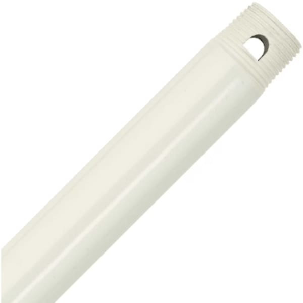 12" Down Rod, Matte White, Package Of 10