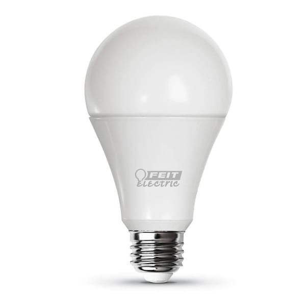 FEIT Electric A21 28 Watt LED Bulb, E26 Base, 5000k, White, Package Of 4
