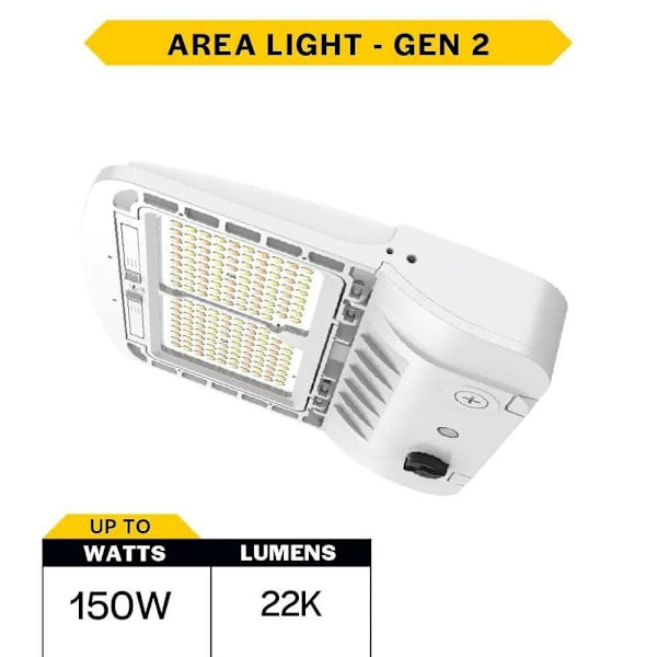 Halco Sektor LED G2 Area Light, 15000-22000 Lumens, 3k/4k/5k, White