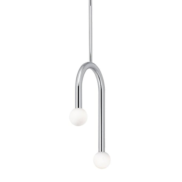 Afx Colette 12" LED Pendant Polished Chrome 120-277v 27/30/35/40/50k