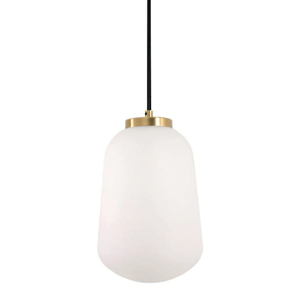 Afx Olivia 7" LED Pendant Light Antique Brass 120-277v 27/30/35/40/50k