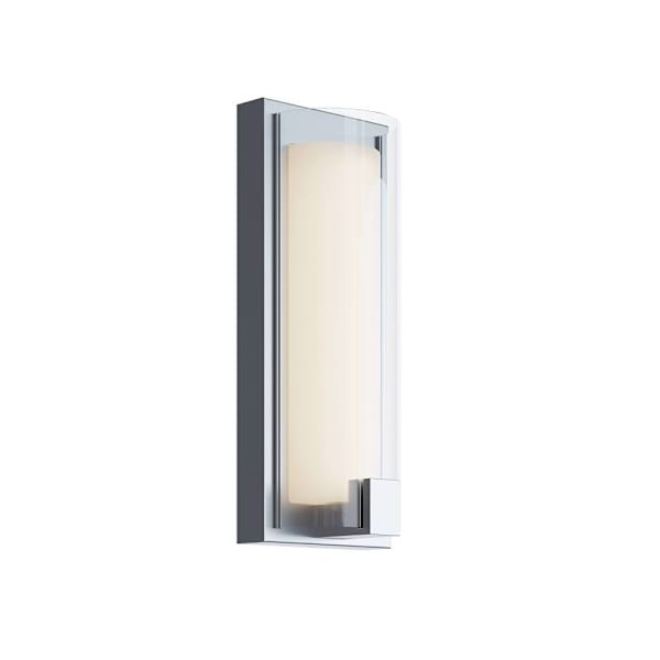 Afx Mesa 12" LED Sconce Satin Nickel 120-277v 27/30/35/40/50k