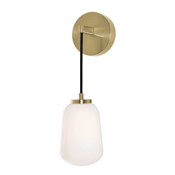 Afx Olivia 14" LED Sconce Light Antique Brass 120-277v 27/30/35/40/50k