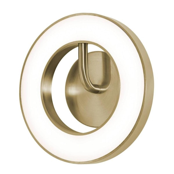 Afx One 10" LED Sconce Light Antique Brass 120-277v 27/30/35/40/50k