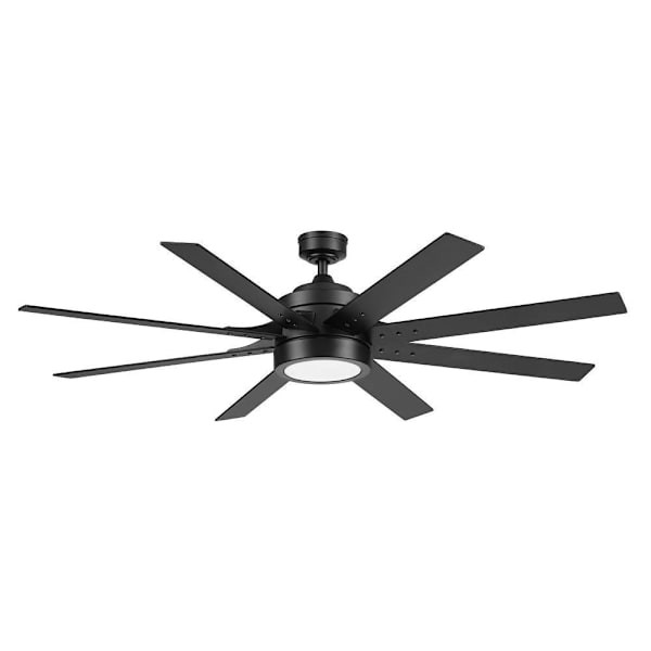 Honeywell Xerxes 62" Black Ceiling Fan With Color Changing Technology
